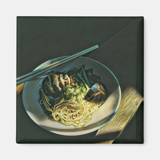 Aimant Les amateurs de gastronomie japonaise (Devant)