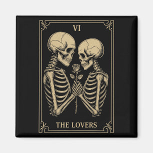 Aimant Les Amateurs Tarot Skeleton tenue romance gothique