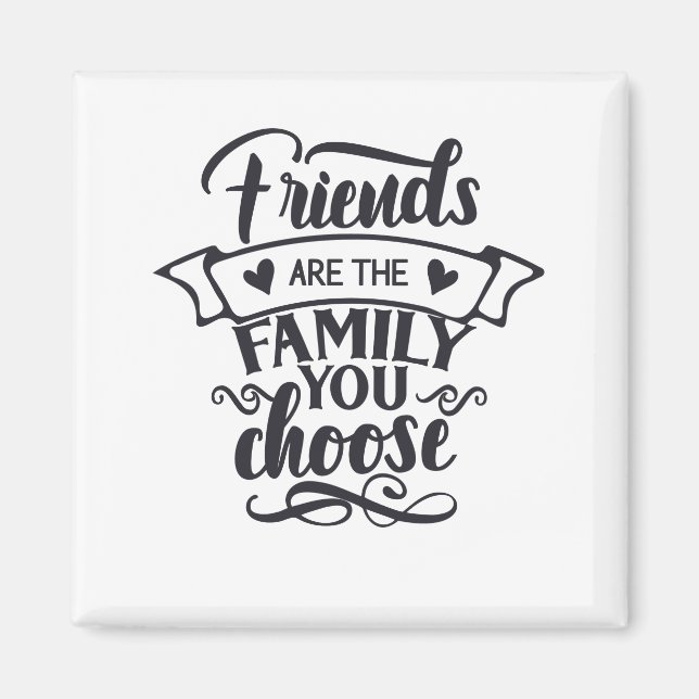 Aimant Les amis sont votre famille (Devant)