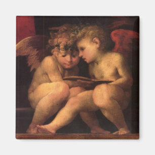 Aimant Les anges de Madonna Enthroné par Fiorentino
