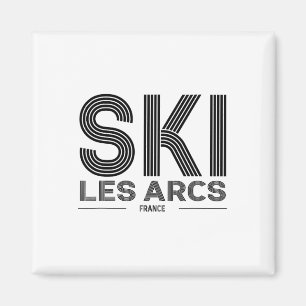 Aimant Les Arcs Station de ski France Alpes Mot de passe