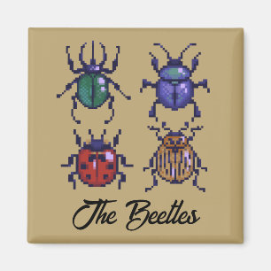 Aimant Les Beetles, l'art des pixels