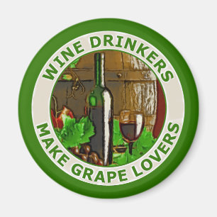 Aimant Les Boissons Vins Font Les Amateurs De Raisins