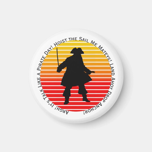 Aimant Les Buccaneers à vapeur parlent comme une journée  (Devant)