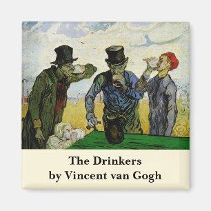 Aimant Les buveurs de Vincent van Gogh