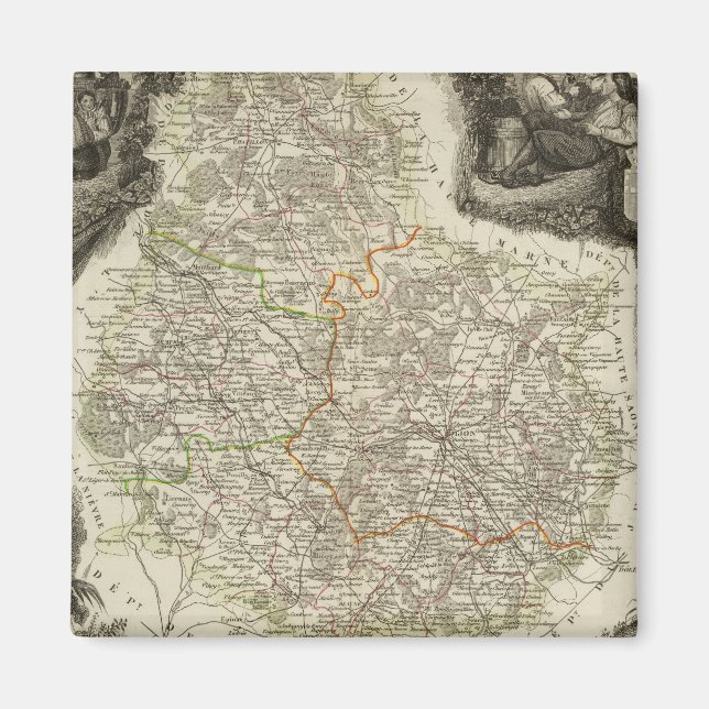 Aimant Les canaux et les routes (Devant)