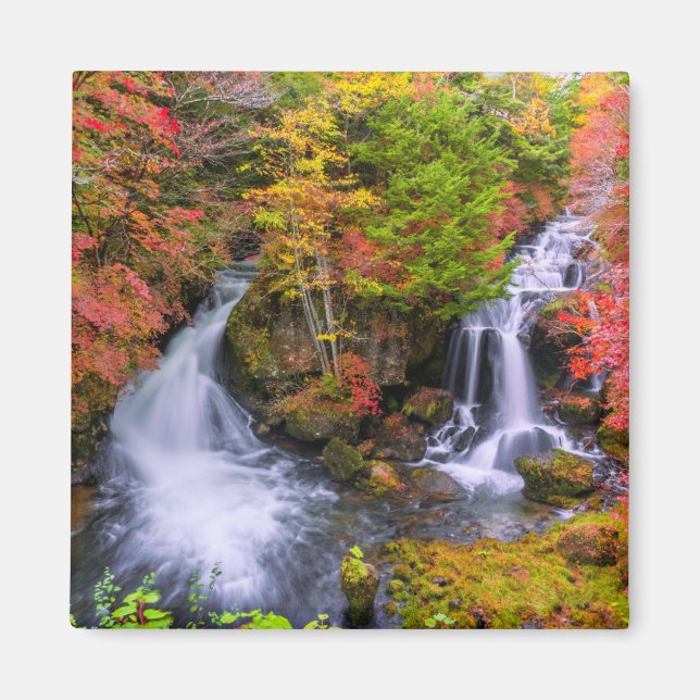 Aimant Les cascades | Cascades de Faucet Nikko Japon Chut (Devant)