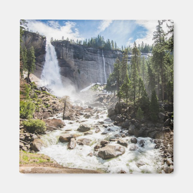Aimant Les cascades | Nevada Fall, Yosemite, CA (Devant)