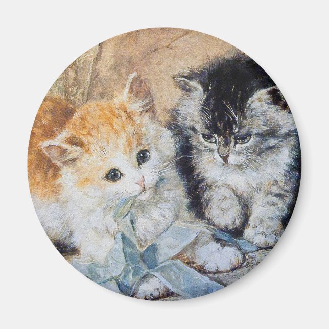 Aimant Les chatons en jeu (Devant)