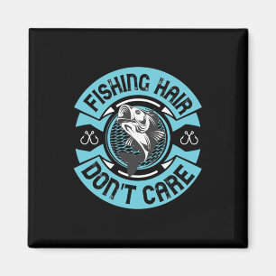Aimant Les Cheveux De Pêche Fisher Ne S'En Soucie Pas