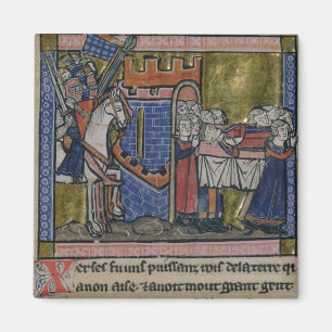 Aimant Les citoyens d'Edessa versent à hommage sur