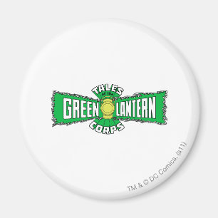 Aimant Les corps verts de lanterne - logo vert