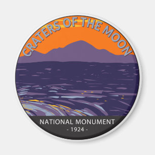 Aimant Les cratères du Monument National de la Lune Idaho