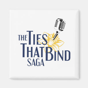 Aimant Les cravates qui lient l'aimant de logo de saga