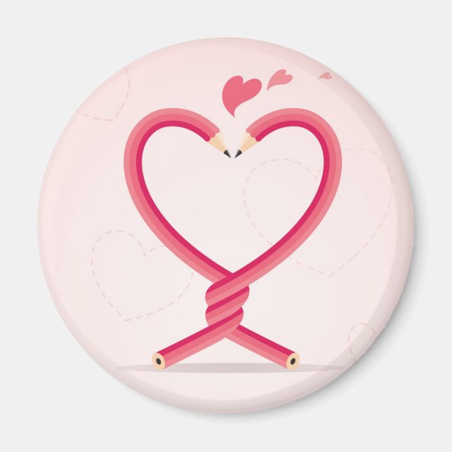 Aimant Les crayons amoureux (Devant)