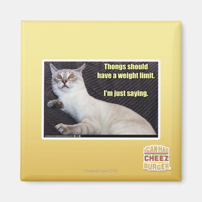 Aimant Les dents devraient avoir une limite de poids. (Devant)