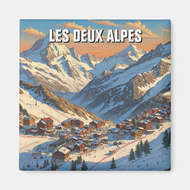 Aimant Les Deux Alpes France Travel (Devant)