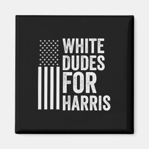 Aimant Les Duds De Harris Appuient Le Drapeau Du Présiden