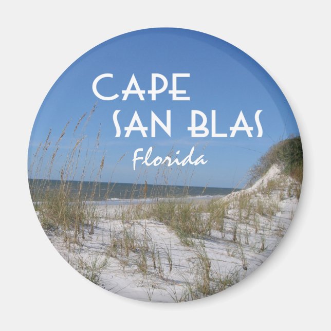 Aimant Les dunes de plage du Cap San Blas Floride (Devant)