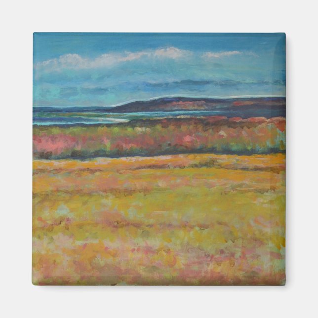 Aimant Les Dunes De Sable Côtier Art Peint (Devant)