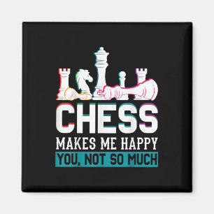 Aimant Les échecs me rendent heureux Humour drôle Cadeau