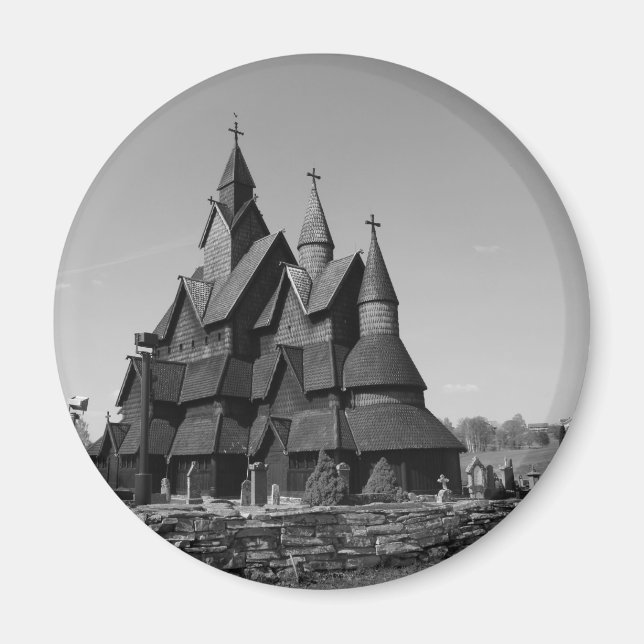 Aimant Les églises en bois de Norvège (Devant)