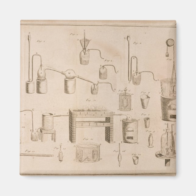 Aimant Les éléments de la chimie (Devant)