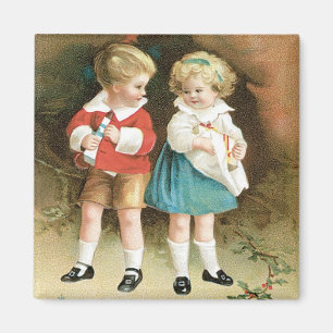 Aimant Les enfants à la fête de Noël