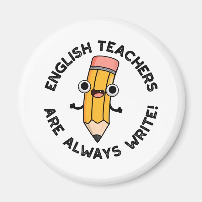 Aimant Les Enseignants Anglais Sont Toujours Écrire Un Je (Devant)
