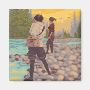 Aimant Les femmes pilotent la pêche - parc national de
