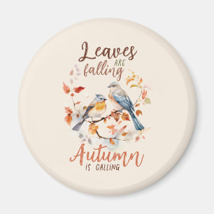 Aimant Les feuilles Chutent - Les Oiseaux D'Automne Et Le