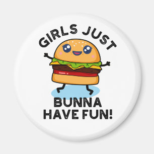 Aimant Les Filles Juste Bunna Ont Amusant Funny Burger Pu