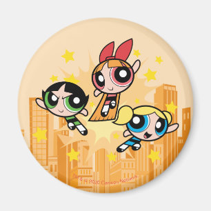 Aimant Les Filles Powerpuff Sauvent La Journée