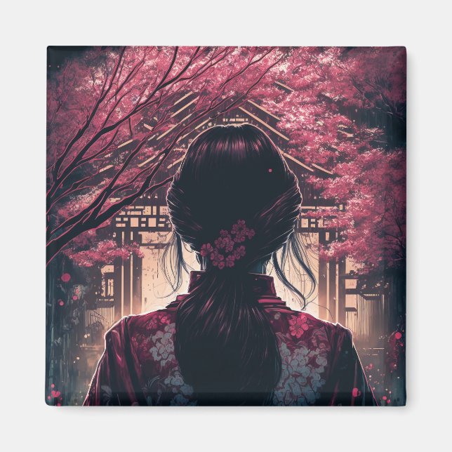 Aimant Les Fleurs de cerisiers (Devant)