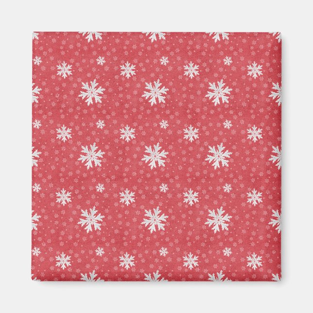 Aimant Les flocons de neige à la veille de Noël Invitatio (Devant)
