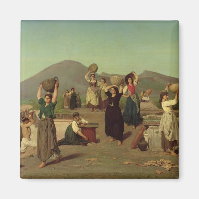 Aimant Les fouilles à Pompéi, 1865 (Devant)