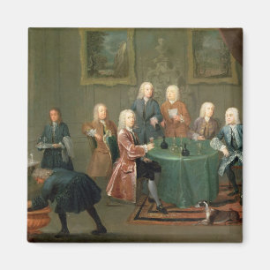 Aimant Les Frères Clarke avec d'autres messieurs prenant 