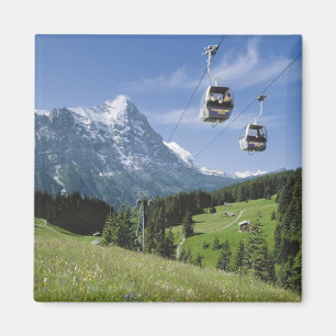 Aimant Les funiculaires s'approchent du Jungfrau
