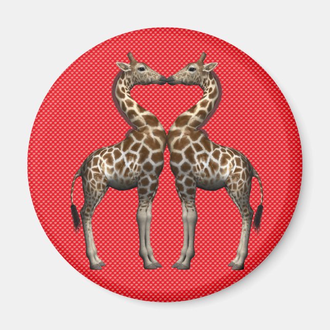 Aimant Les girafes amoureuses (Devant)