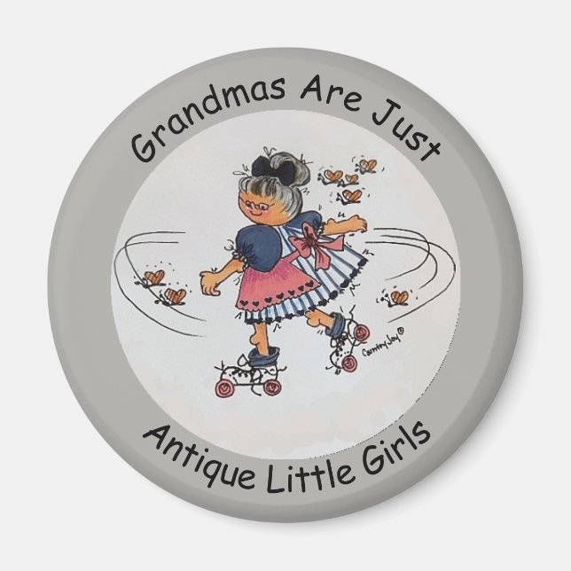 Aimant Les Grand-Mères Ne Sont Que Des Petites Filles Anc (Devant)