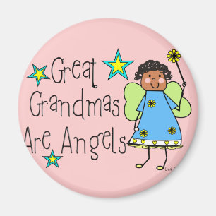 Aimant Les grandes grand-mamans sont des cadeaux d'anges