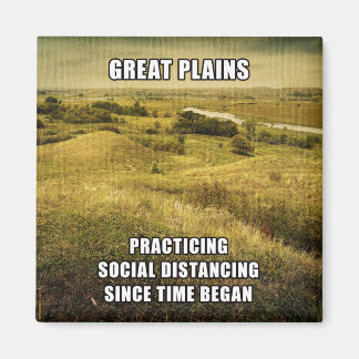 Aimant Les Grandes Plaines Distantes Sociales