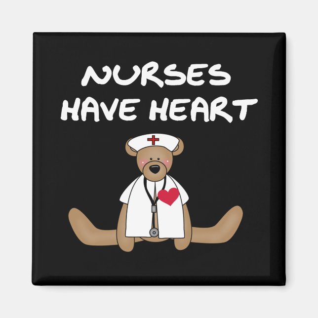 Aimant Les infirmières d'ours ont des T-shirts et des cad (Devant)