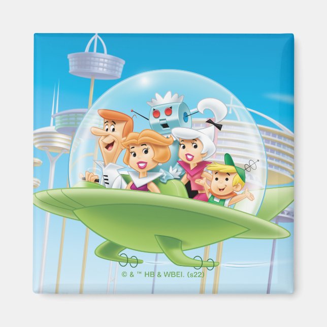 Aimant Les Jetsons | La Voiture Volante Familiale (Devant)