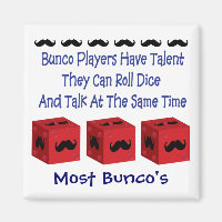 Les Joueurs Bunco Ont Talent Mustache Version