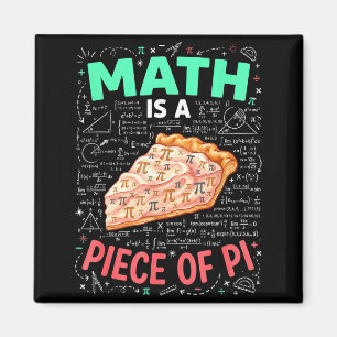 Aimant Les maths sont un jeu d'enfant - Pi Day & T am