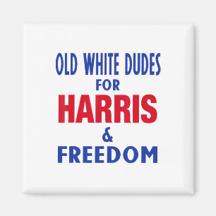 Aimant Les Mecs Blancs Pour Harris Et Liberté Votent Prés