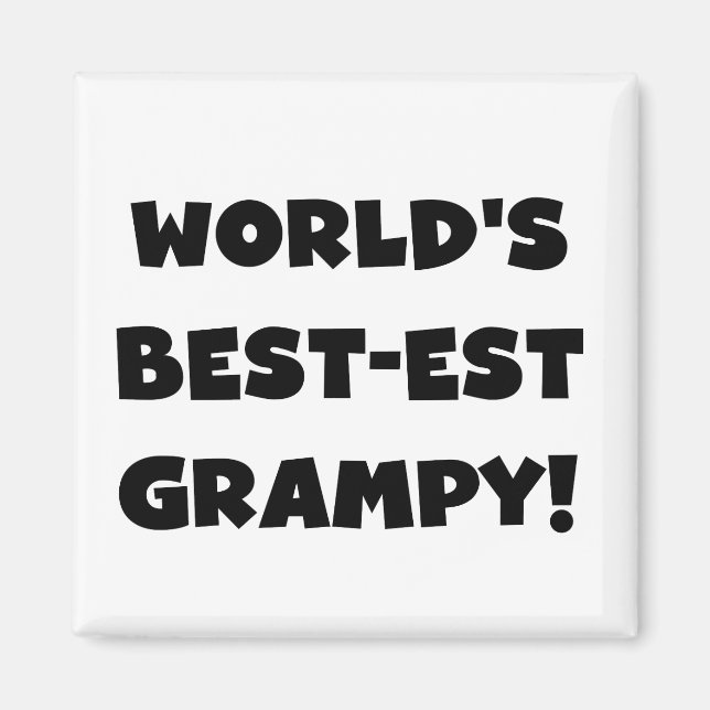 Aimant Les meilleurs cadeaux Grampy du monde de Black Tex (Devant)