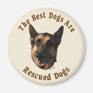 Aimant Les meilleurs chiens sont secourus - chien de