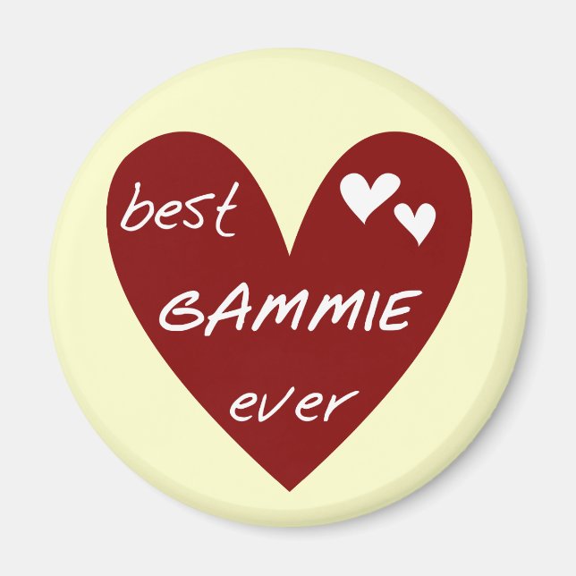 Aimant Les meilleurs T-shirts et cadeaux de Gammie de (Devant)